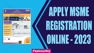 MSME Registration Process 2023 ✨🙋‍♀️🙋‍♂️| Get MSME Registration Online - Apicountry.com