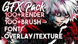 GFX ANIME PACK (brush, render, font, overlay/texture)