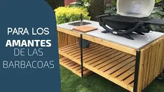 Cocina exterior para barbacoa