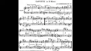 Kirnberger - Gavotte in D minor