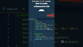 How to make a simple Diamond in CSS 💎 