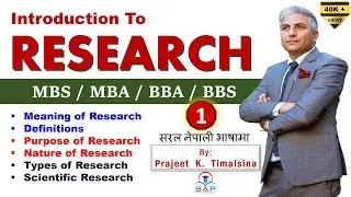 Research: Meaning I Purpose I Nature I Types I Scientific Research