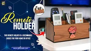 Wooden Remote Stand | Remote Holder for TV and AC | Stationary Organizer | Ideal for Home and Office