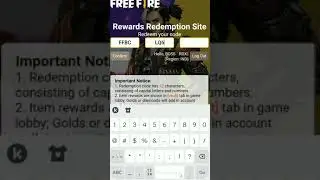 FREE FIRE REDEEM CODE FOR TODAY SEPTEMBER 19 | FF REWARDS REDEEM CODE | FF REDEEM CODE TODAY