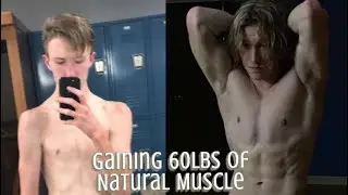 How I gained 60 pounds of Muscle NATURALLY! | Beginners Guide for motivation... #motivation #fyp