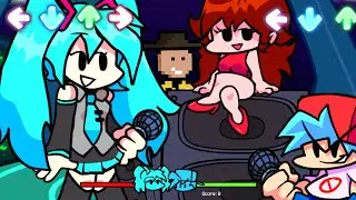 FNF mas a HATSUNE MIKU é IRMÃ do BOYFRIEND (Friday Night Funkin • E6)