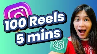 Create 100 Instagram Reels within 5 mins using AI tools & software 