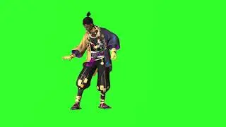 free fire new emote green screen video 