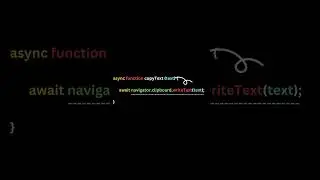 How to Copy To Clipboard in Javascript in one line code 