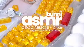 Creamy ASMR | CIDOO ABM066 (Clear) x Gateron Smoothie Switches x Lelelab Crystal X Color Keycaps