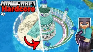 I Transformed an OCEAN MONUMENT in Hardcore Minecraft Survival