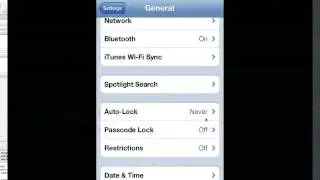 How to turn off Auto Lock on iPhone 4S