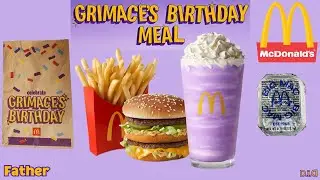 McDonald's Grimace's Birthday Meal Review | Mysterious Purple Shake!