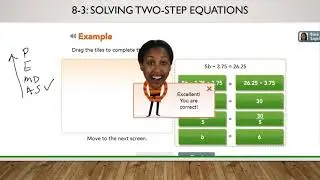 Digits 8-3:  Solving Two Step Equations