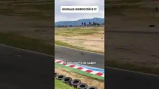 Собака решила перебежать гоночную трассу во время соревнования
