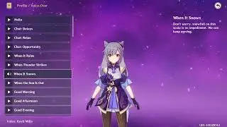 Keqing Voice Lines English and Japanese (Genshin Impact)