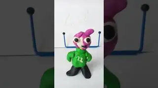 слепил мирби из пластилина 🔥#