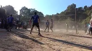 Namgailuang vs Rengpeng final match sefyu volley ball tournament at Rongdai. 1st set.