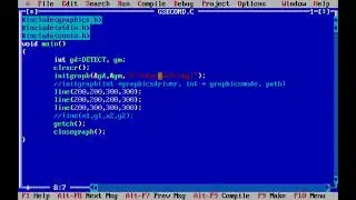 Learn Computer Graphics using C: Program 2(Draw triangle using lines in Graphics)