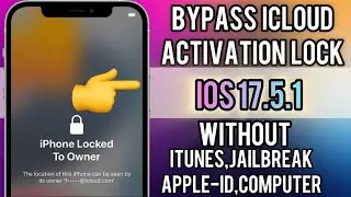 IPhone 13 Pro (Ios 17.5.1) Icloud Bypass With Sim working