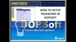 PASSWORD SETUP IN DOPSOFT DELTA HMI