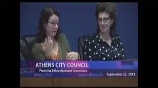 Athens City Council - September 22, 2014