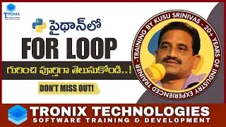 For Loop in Python || Python Beginner to Advanced Level Programming || Looping Statements in Python