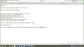 RedHat Linux Class Zoom Meeting