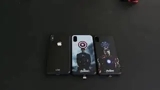 Unboxing Yacn iPhone X Light-up illuminate iron men Captain America apple Logo Case