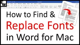How to Find and Replace Fonts in Word for Mac