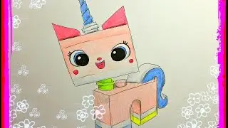 Как нарисовать Котёнка из Лего. Uniritty LEGO.