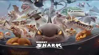 ALL HUNGRY SHARK ENEMY UNLOCKED AND GAMEPLAY ! NEW ENEMY HALLOWEEN UPDATE - HUNGRY SHARK