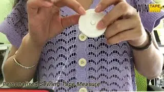 Mini Personalised Sewing Tape Measure 79 Inch 2 Meters Soft Auto Lock