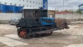 Первый проезд после ремонта трактора ДТ-75 АГРОМАШ ТГ-90, восстановление трактора из лома