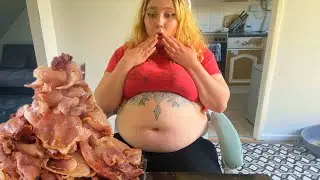How much Bacon can a girl eat without Popping