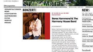 Beres Hammond @ Stadtgarten 16-8-16