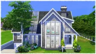 The Sims 4: Speed Build // FAMILY HOUSE WITH GARAGE // NO CC