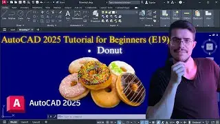 AutoCAD 2025 Tutorial for Beginners (E19) | DONUT Command Explained in Minutes 🍩
