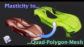 Plasticity CAD Data to Quad-Polygon Mesh  | Cinema4D zRemesher Overdose