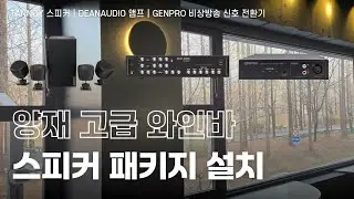 🍾양재 고급 와인바 TANNOY 고음질 매장스피커 설치🎶TANNOY SAT SUB 4PACK