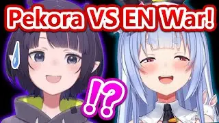 Ina's Funny Reaction To Pekora Trying To Invade The HoloEN Site...
