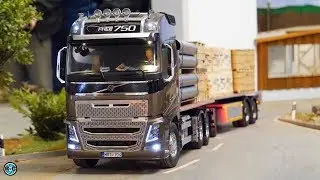 Tamiya Volvo FH16, MAN, Scania & Mercedes RC Truck transport - MTC Osnabrück