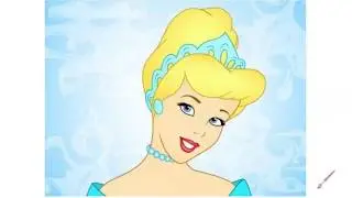 Как нарисовать Золушку; how to draw Cinderella