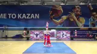 CHERRY RGGU. Групповой стант микс. Чемпионат Татарстана'16.