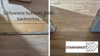 Cyklinowanie bukowej deski barlineckiej
