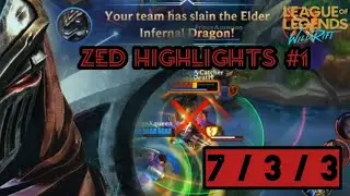 ZED HIGHLIGHTS #1 | NA-COMEBACK PA NGA | WildRift
