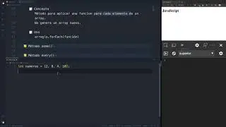 Curso JavaScript - Array, recorrer arreglo con forEach()