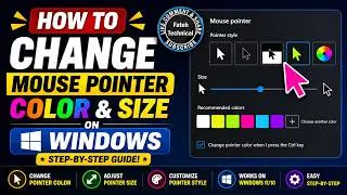 How to Change the Mouse Pointer Color and Size on Windows Computer/Laptop.