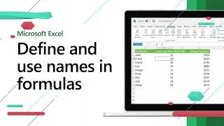 Define and use names in formulas in Excel | Excel Short Clip | Tutorial | 