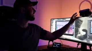 Video bar has built in Light bar, speaker and Microphone